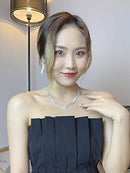 Ursumy Wedding Choker Necklaces Bridal Rhinestone Necklace Jewelry Bride - Brand New