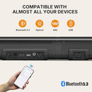 WOHOME 2 IN 1 DETACHABLE SOUND BAR, 4.1 CHANNEL BLUETOOTH - BLACK - Like New