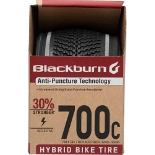 BLACKBURN HYBRID REFLECTIVE BIKE TIRE 700 X 32-45MM - BLACK RUBBER - Like New
