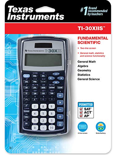 Texas Instruments TI-30XIIS Scientific Calculator Black/Blue Accents - Black - Brand New