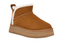 1158590 KOOLABURRA BY UGG WOMEN KOOLA ULTRA MINI PLATFORM ANKLE BOOT CHESTNUT 6 - Brand New