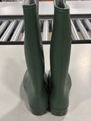 GENERIC RUBBER RAIN BOOTS - SIZE: WOMEN 9 - GREEN - Like New