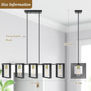 BRIGHTEVER 5-LIGHT BLACK GOLD DINING ROOM LIGHT FIXTURE 3668-P5-GDBK - BLACK - Like New