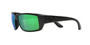 Costa Del Mar Men's Fantail Rectangular Sunglasses 6S9006 Blackout Copper Green - Like New
