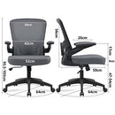 FELIXKING OFFICE CHAIR ERGONOMIC DESK CHAIR ADJUSTABLE HEIGHT - DARK GRAY - Like New
