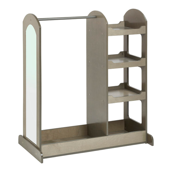 ECR4KIDS Dress Up Center Mirror Costume Organizer Grey Wash ELR-3039-GW - Like New