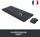 LOGITECH MK540 WIRELESS KEYBOARD MOUSE COMBO AZERTY FRENCH LAYOUT - BLACK - Like New
