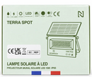 NOVATECH TERRA SPOT 10W SOLAR LED FLOOD LIGHT 1100LM MOTION SENSOR IP65 - BLACK - Like New