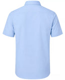 JAMES TAYLOR SHORT SLEEVE BUTTON DRESS SHIRT - SIZE: MEN XL - LIGHT BLUE - Brand New