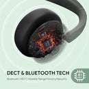 YEALINK WH64 HYBRID DECT AND BLUETOOTH WIRELESS HEADSET - BLACK - Like New