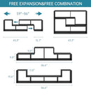 AKSG TV STAND FOR 55/65 INCH MODERN ENTERTAINMENT CENTER WITH STORAGE SHELVES - Like New