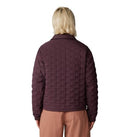 MOUNTAIN HARDWEAR WOMEN'S STRETCHDOWN LIGHT SNAP JACKET SIZE M BLACKBERRY - Brand New