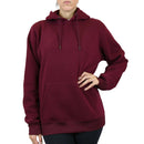 GALAXY BY HARVIC GBH LOOSE-FIT FLEECE-LINED PULLOVER SIZE: 5XL HOODIE BURGUNDY - Brand New