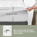 NOVILLA KING DORM MATTRESS TOPPER SOFT PILLOW TOP DOWN ALTERNATIVE - WHITE - Like New