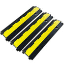 F COME 3 Pack Rubber Cable Ramp Hose Cable Protector Ramp 2 Channel B07Q7Z7812 - Brand New