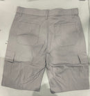 ROAMING SOUL MEN'S COTTON FLEX STRETCH CARGO SHORTS SIZE 36 - LIGHT GRAY - Brand New