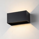 C CATTELYA 4-LIGHT ALUMINUM RECTANGULAR HARDWIRED LED WALL SCONCE - MATTE BLACK - Like New