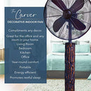 Oscillating Decorative Fan For Your Kitchen, Office, Bedroom - B08TR86DPL - Brand New