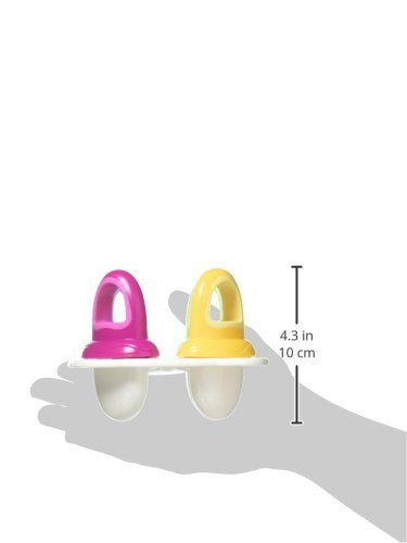 Nuby Popsicles Molds 1 Pack 4 Handle - Garden Fresh Fruitsicle Frozen Pop Tray - Like New