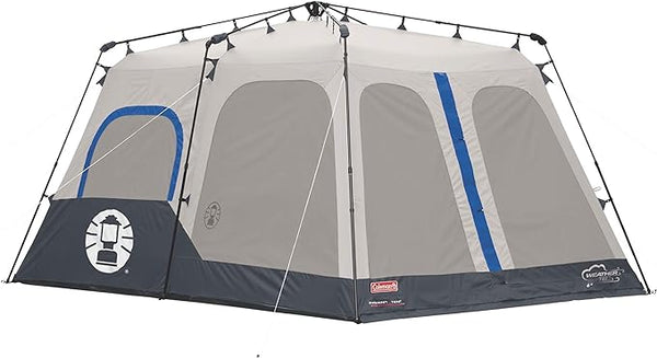 Coleman 14 x 10 Ft 8 Person Instant Cabin Camping Tent 2000018296 - TAN Like New