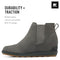 Sorel Women's Evie ll Chelsea Boot Quarry Grill/Dusty Olive Size 10 - Like New