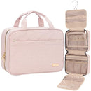 NISHEL TRAVEL TOILETRY BAG FOR WOMEN PORTABLE HANGING ORGANIZER MEDIUM PINK - Like New
