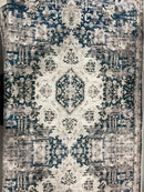 KATHY IRELAND HOME IRELAND HOME FLANNEL PLUSH AREA RUG 30X72 - DARK GREEN - Like New