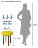 STARWAY Vanity Chair for Makeup Room Velvet Upholstere Round Rest Footstool - Like New
