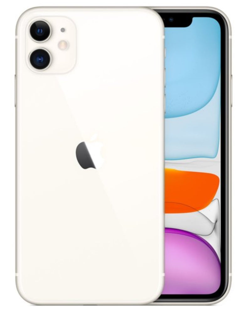 For Parts: APPLE IPHONE 11 - 64GB - AT&T MWHU2LL/A - WHITE CRACKED SCREEN/LCD