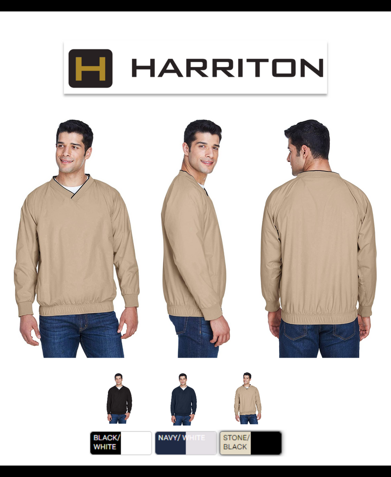 M700 Harriton Adult Microfiber Wind Shirt New