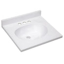 Design House Cultured Marble Vanity Top 19" W x 17" D 586172 - Solid White - Brand New