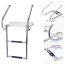 2 Step Boat Ladder, 316 Stainless Steel Swim Fiberglass Pontoon Boat Ladder - Brand New
