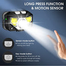 LHKNL HEADLAMP FLASHLIGHT, 1200 LUMEN ULTRA-LIGHT BRIGHT LED, TG-T069 - BLACK - Like New