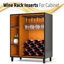 Bariboo Wave Wine Bottle Holder Premium Plastic Countertop Wine Rack XL - Black - Like New