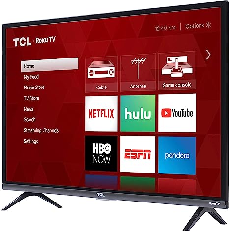 TCL 32" 1080p Roku Smart LED TV 32S327 - Black Like New