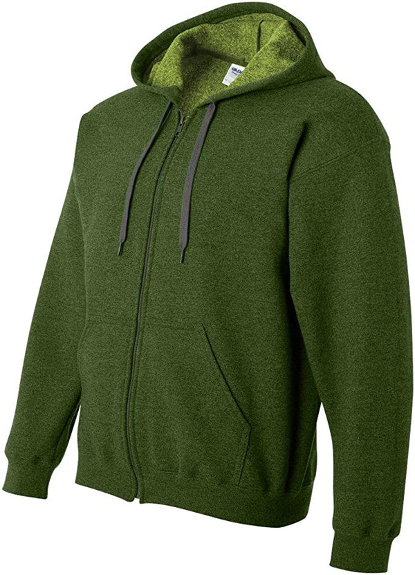 Gildan Heavy Blend Vintage Full-Zip Hooded Sweatshirt 18700 New