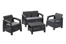 KETER CORFU 4 PIECE SET OUTDOOR PATIO GARDEN FURNITURE CUSHIONS - Scratch & Dent