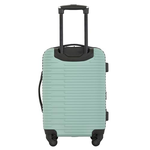 KENSIE WOMEN'S HILLSBORO LUGGAGE & TRAVEL BAGS SET, 20" CARRY-ONS GRANITE GREEN - Brand New