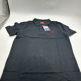 PACIFIC POLO CLUB MEN'S WITH SHORT SLEEVES BUTTONS - SIZE: MEN S - RED/BLACK - Brand New