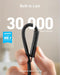 ANKER POWERLINE II USB A TO LIGHTNING CABLE MFI CERTIFIED 6FT A8653 - BLACK - Like New