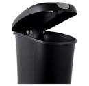 Hefty Lockable Step On Trash Can, 12 Gallon, 2/Pack HFTCOM225807545 - Black - Brand New