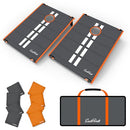 EASTPOINT 2’X3’ ULTRA-PORTABLE CORNHOLE SET WITH 8 BEAN BAGS - ORANGE/BLACK - Like New