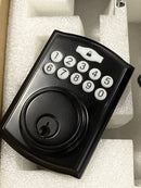 ZMNEW ELECTRONIC KEYPAD DEADBOLT BRIGHTIFY KEYLESS ENTRY LOCK - MATTED BLACK - Like New