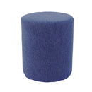 Elephant In A Box Round Pouf Ottoman Lightweight Circular Footrest - Navy - Brand New