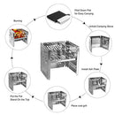Unigear Folding Wood Stove AM03397 - Steel - Like New