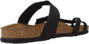 BIRKENSTOCK MAYARI - BIRKO-FLOR & BIRKIBUC - SIZE: MEN 10 EU 43 - BLACK - Brand New