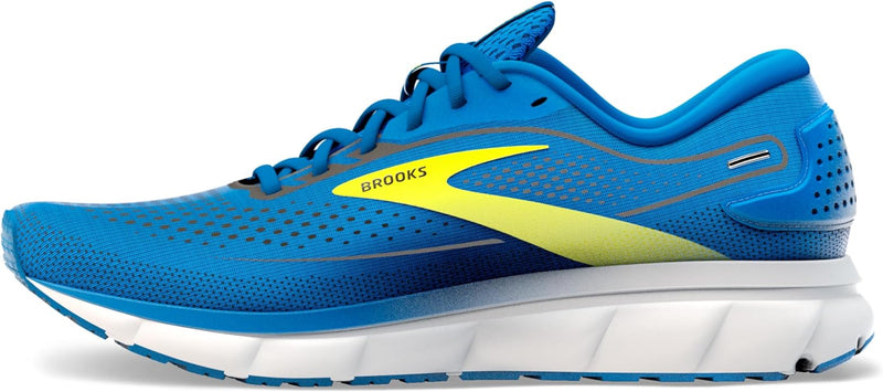 BROOKS MEN’S TRACE 2 NEUTRAL RUNNING SHOE BLUE/NIGHTLIFE/WHITE SIZE 8 - Like New