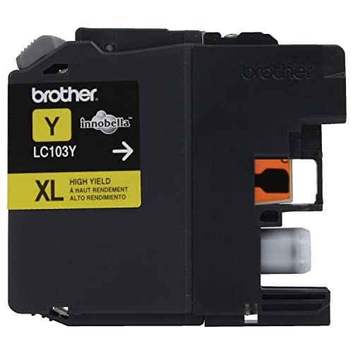 Brother Printer LC103Y High Yield Cartridge Ink, YELLOW - Brand New