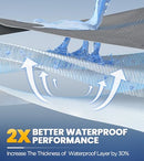 BITEANY 100% WATERPROOF KING MATTRESS PROTECTOR - GRAY - Brand New