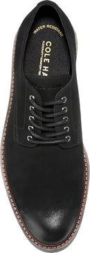 C41614 COLE HAAN MEN'S CHAMBERLIN GRAND PLAIN TOE BLACK NUBUCK SIZE 11 - Like New